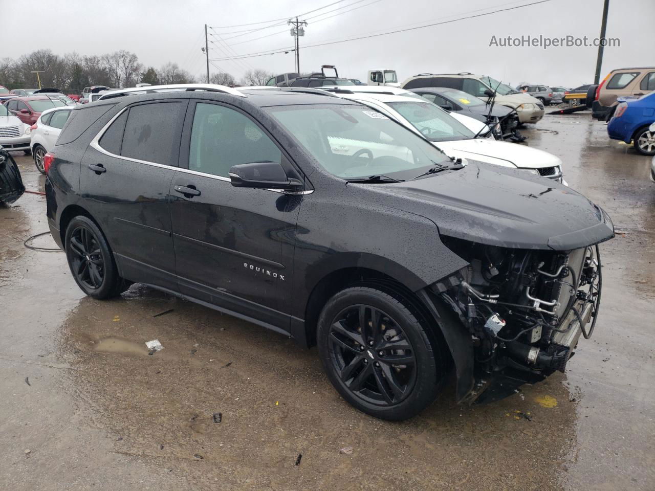 2020 Chevrolet Equinox Lt Черный vin: 3GNAXKEV5LL200094