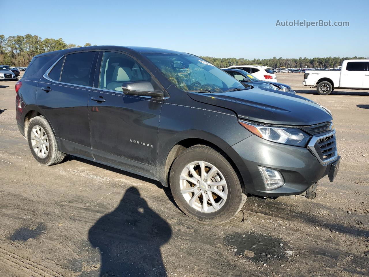 2019 Chevrolet Equinox Lt Gray vin: 3GNAXKEV6KS513787