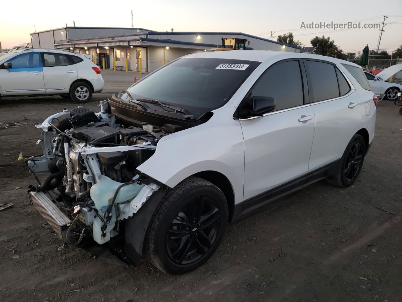 2020 Chevrolet Equinox Lt White vin: 3GNAXKEV6LS721556