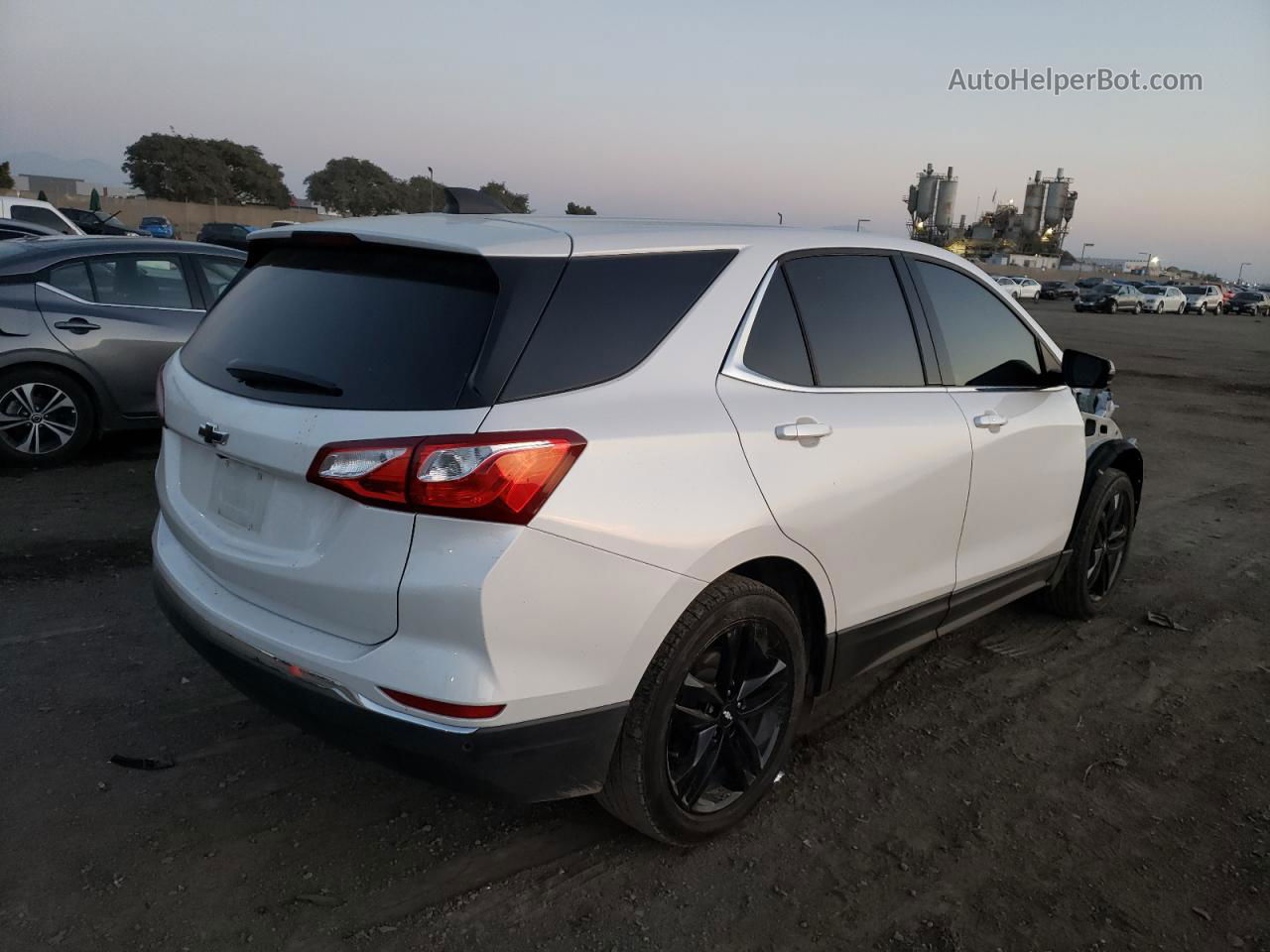 2020 Chevrolet Equinox Lt White vin: 3GNAXKEV6LS721556