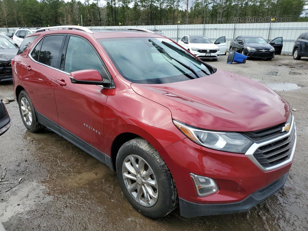 2019 Chevrolet Equinox Lt Красный vin: 3GNAXKEV7KL206932