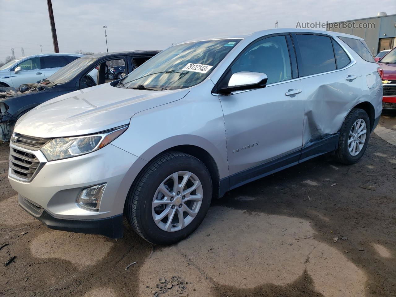 2019 Chevrolet Equinox Lt Silver vin: 3GNAXKEV7KS572816