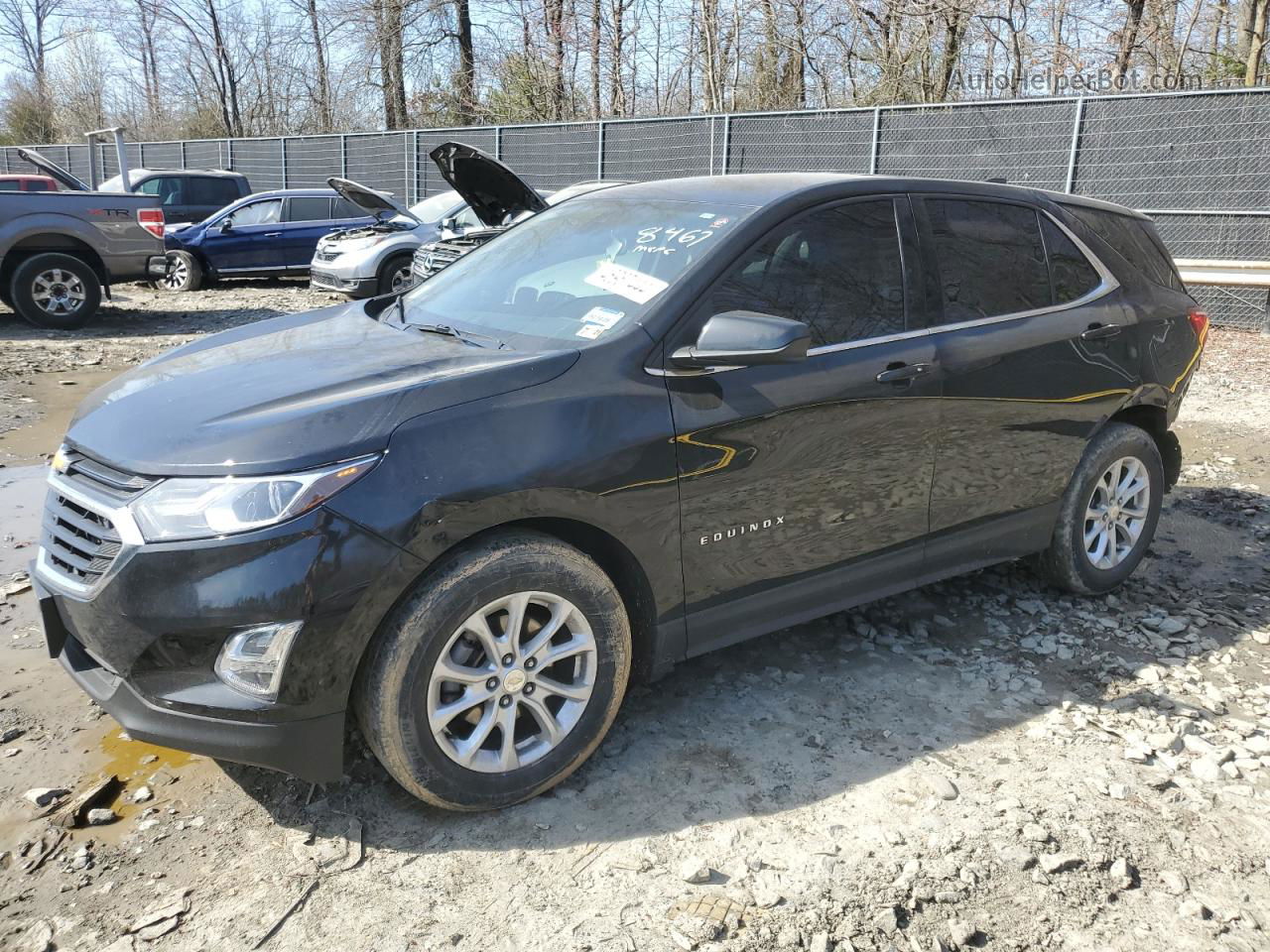 2020 Chevrolet Equinox Lt Черный vin: 3GNAXKEV7LL288467