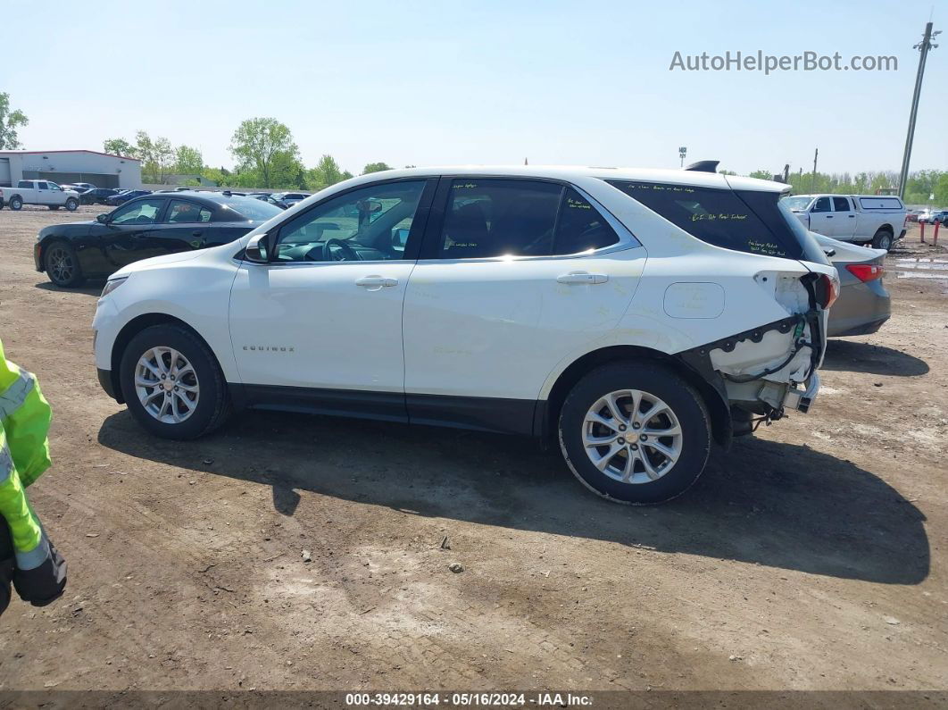 2019 Chevrolet Equinox Lt White vin: 3GNAXKEV8KS591083