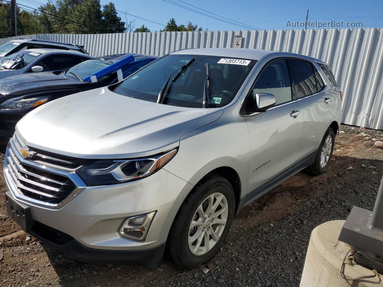 2020 Chevrolet Equinox Lt Silver vin: 3GNAXKEV8LS715578