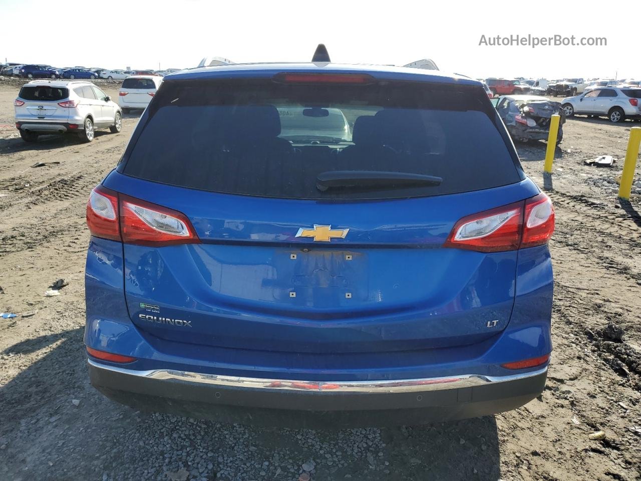 2019 Chevrolet Equinox Lt Синий vin: 3GNAXKEV9KS572171