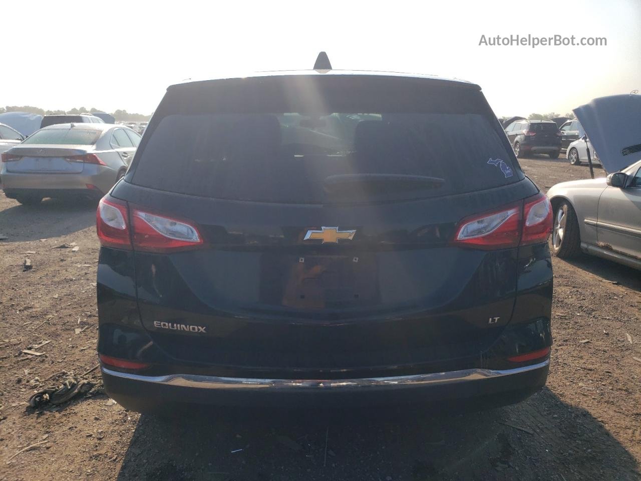 2019 Chevrolet Equinox Lt Black vin: 3GNAXKEVXKL277669