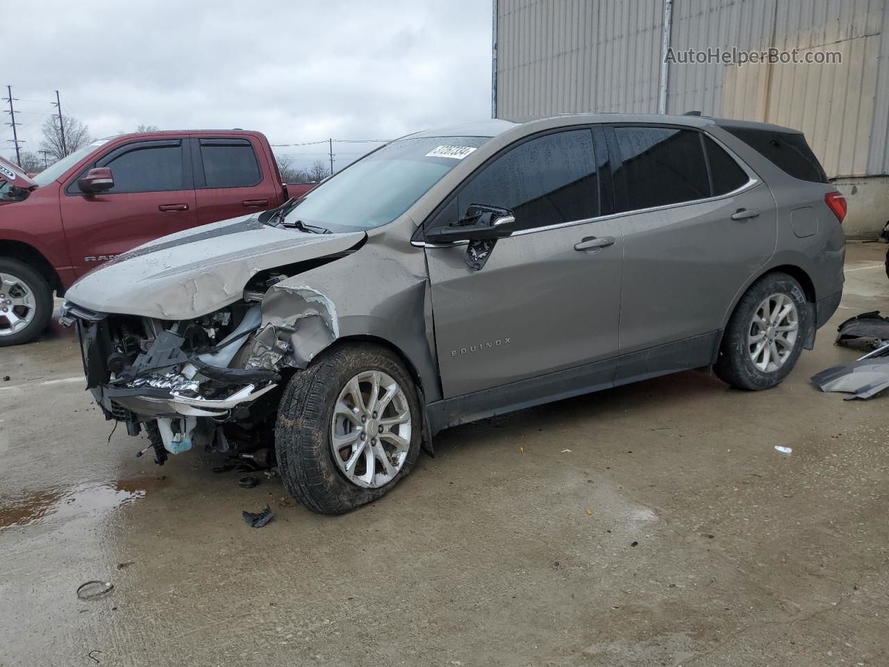 2019 Chevrolet Equinox Lt Beige vin: 3GNAXKEVXKS540927