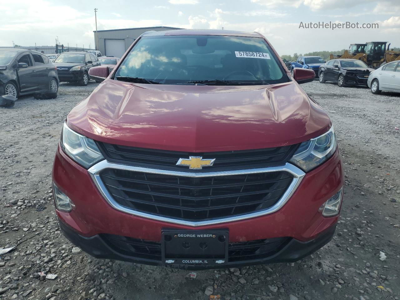 2019 Chevrolet Equinox Lt Red vin: 3GNAXKEVXKS559901