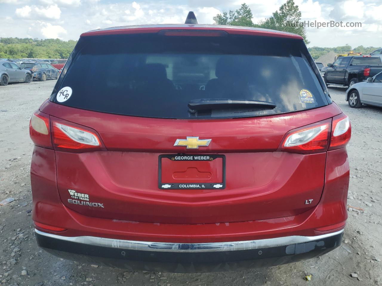 2019 Chevrolet Equinox Lt Red vin: 3GNAXKEVXKS559901