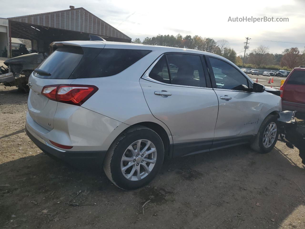 2019 Chevrolet Equinox Lt Silver vin: 3GNAXKEVXKS661389