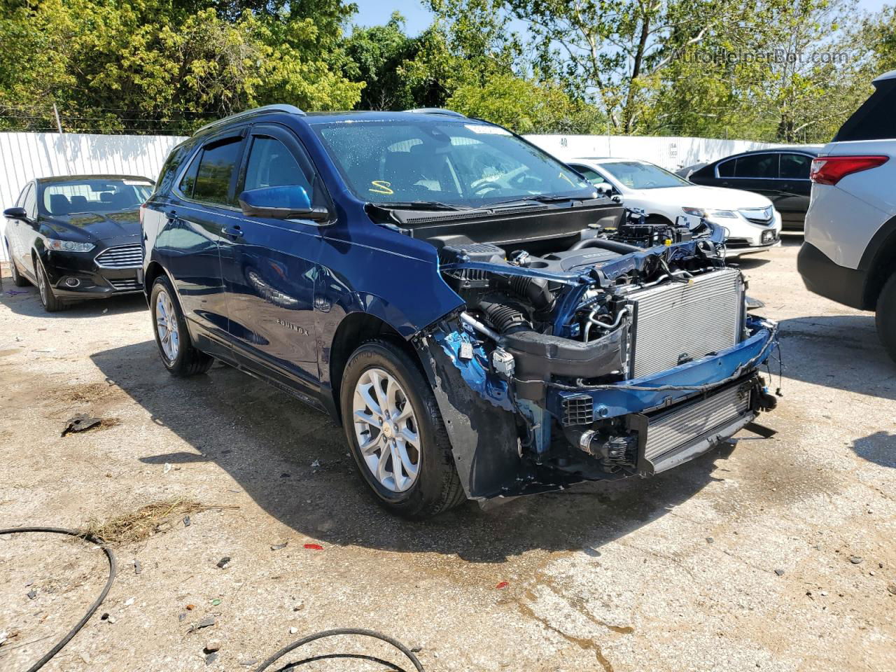 2020 Chevrolet Equinox Lt Blue vin: 3GNAXKEVXLL344630