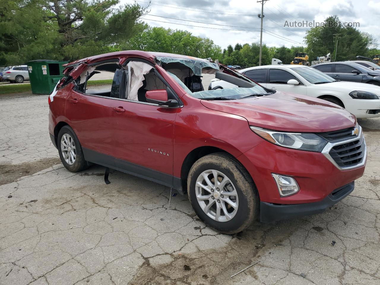 2020 Chevrolet Equinox Lt Red vin: 3GNAXKEVXLS661099