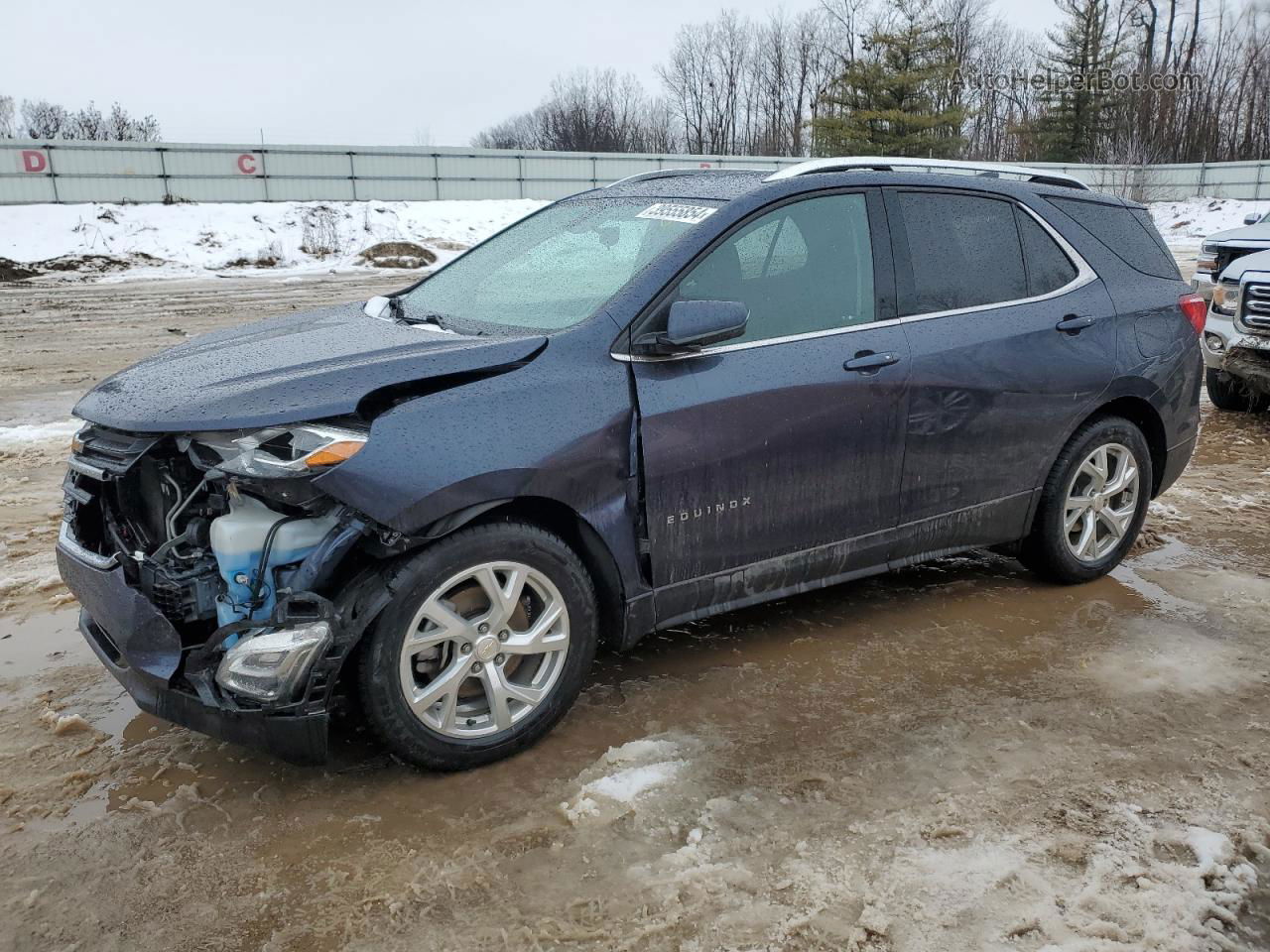 2018 Chevrolet Equinox Lt Blue vin: 3GNAXKEXXJS526509