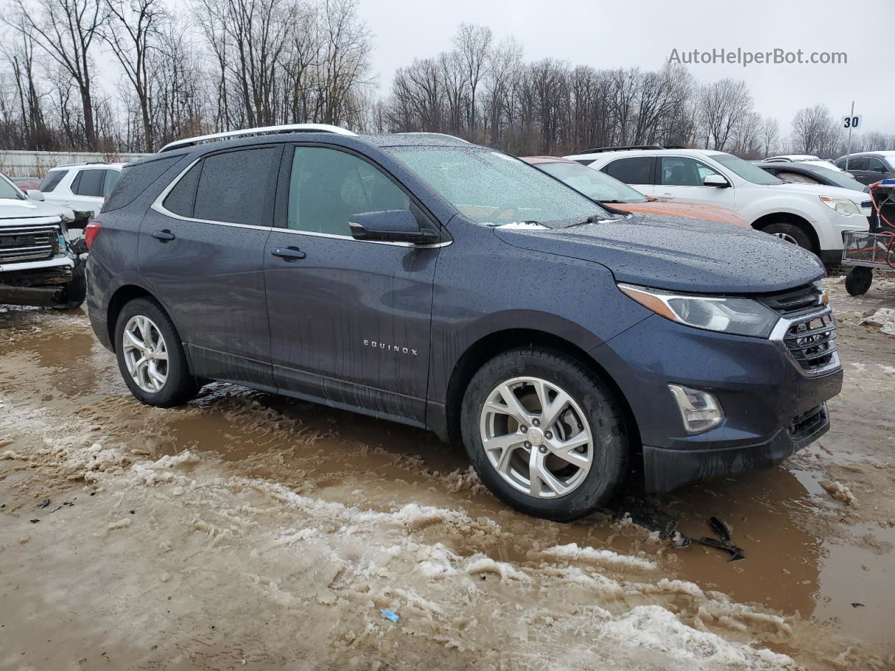 2018 Chevrolet Equinox Lt Blue vin: 3GNAXKEXXJS526509