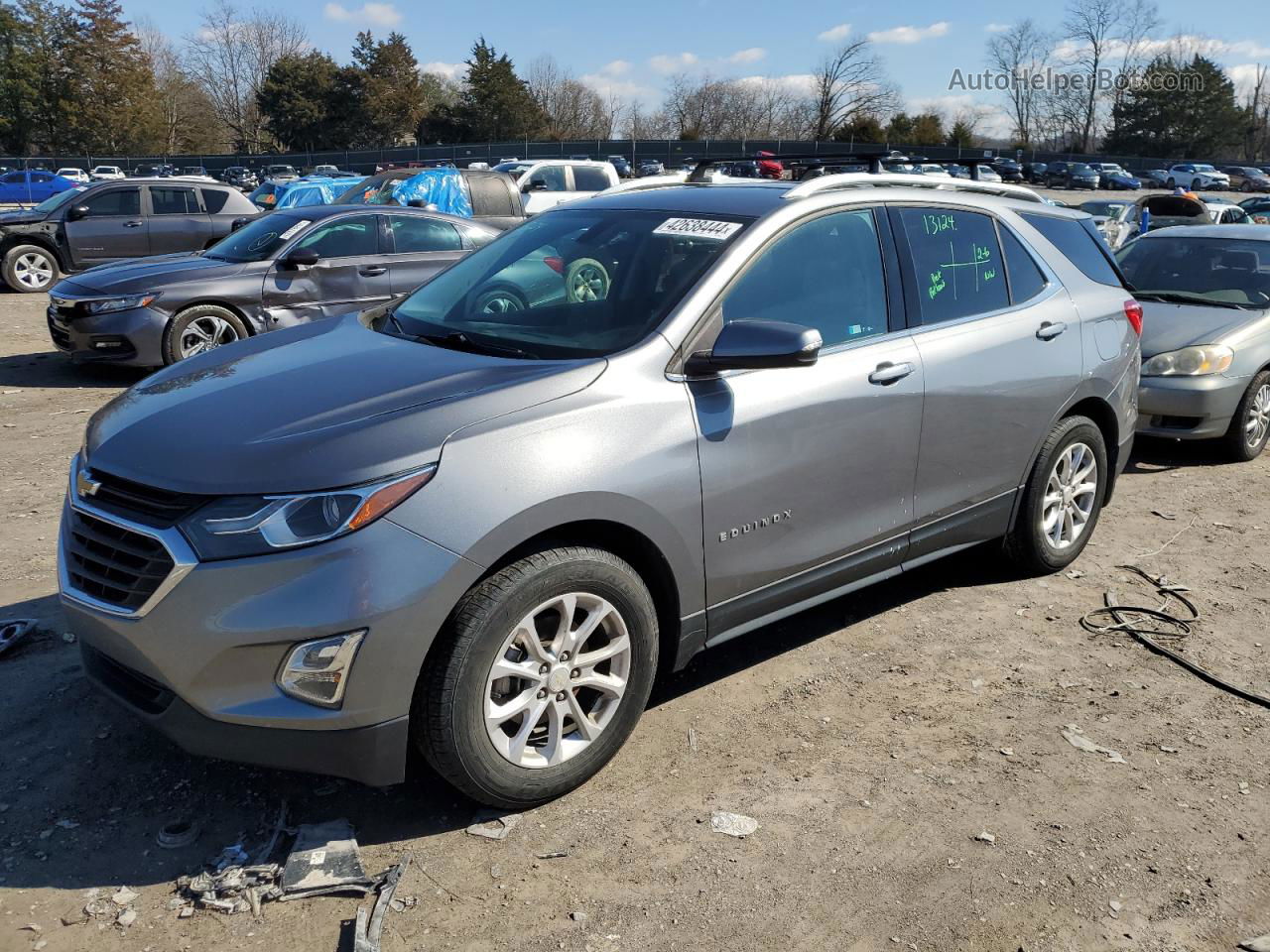 2018 Chevrolet Equinox Lt Silver vin: 3GNAXLEU5JL331004