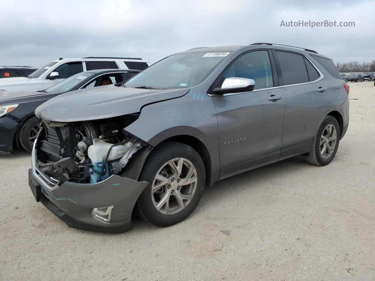 2018 Chevrolet Equinox Premier Gray vin: 3GNAXMEV0JL112496