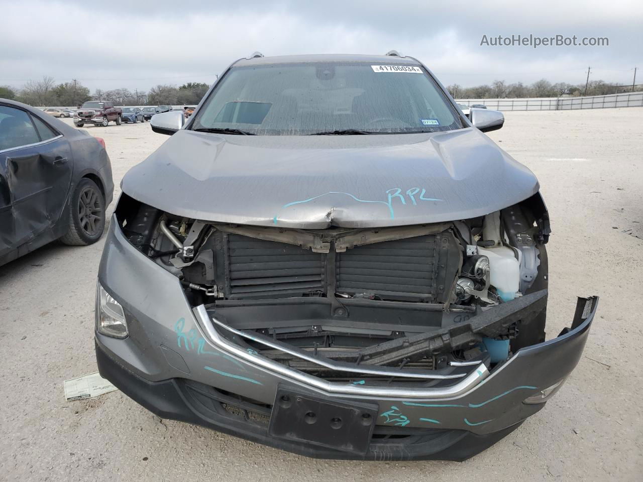 2018 Chevrolet Equinox Premier Gray vin: 3GNAXMEV0JL112496