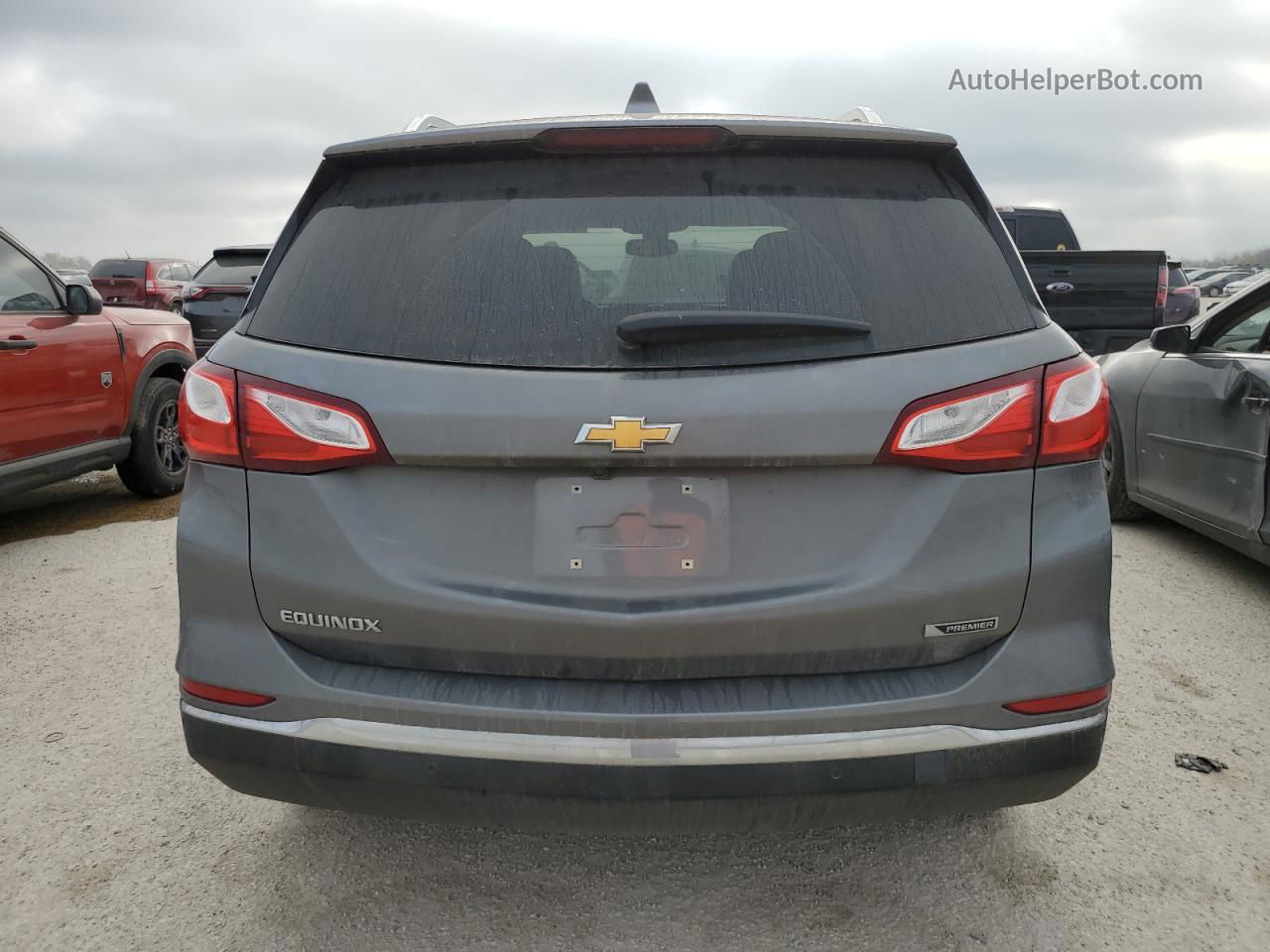 2018 Chevrolet Equinox Premier Gray vin: 3GNAXMEV0JL112496