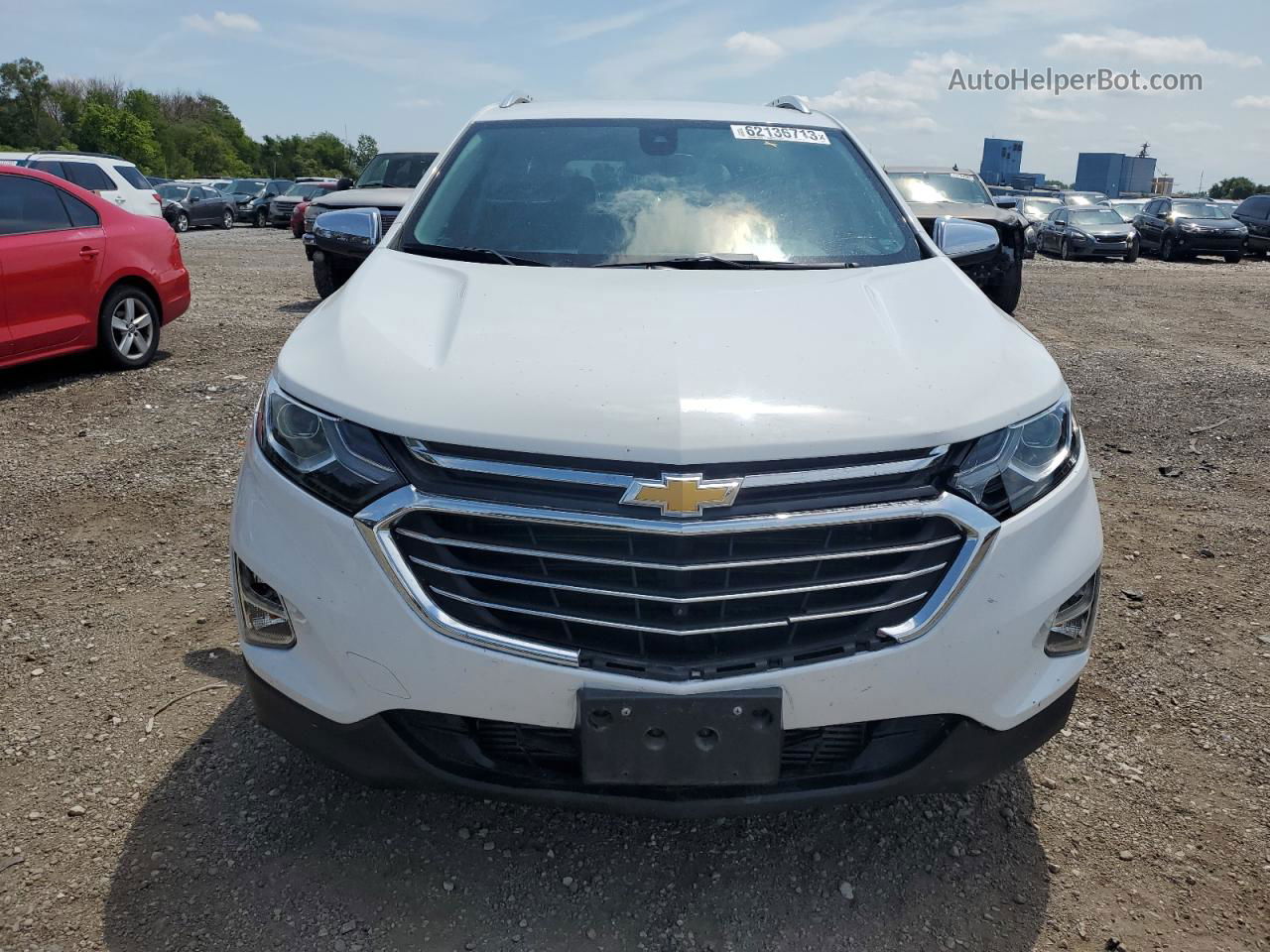 2018 Chevrolet Equinox Premier White vin: 3GNAXMEV8JS506561