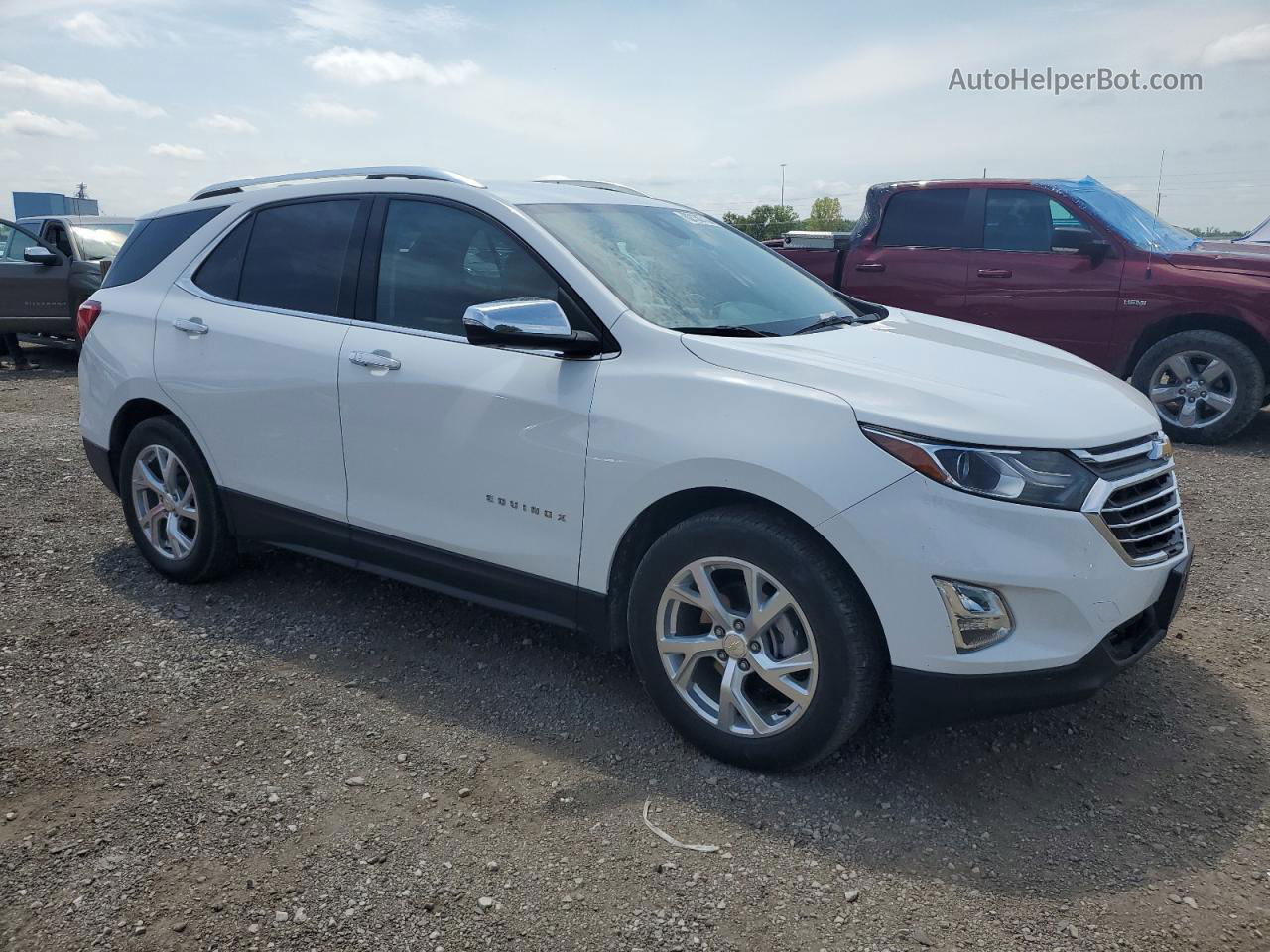 2018 Chevrolet Equinox Premier White vin: 3GNAXMEV8JS506561