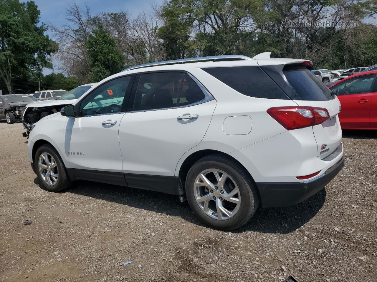 2018 Chevrolet Equinox Premier White vin: 3GNAXMEV8JS506561