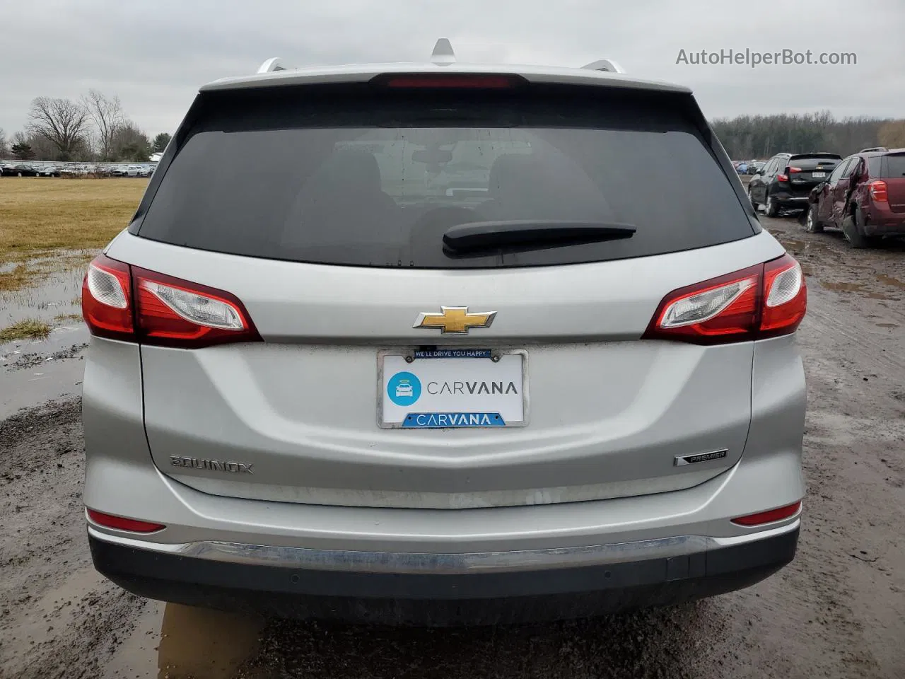 2018 Chevrolet Equinox Premier Серебряный vin: 3GNAXMEVXJL177341