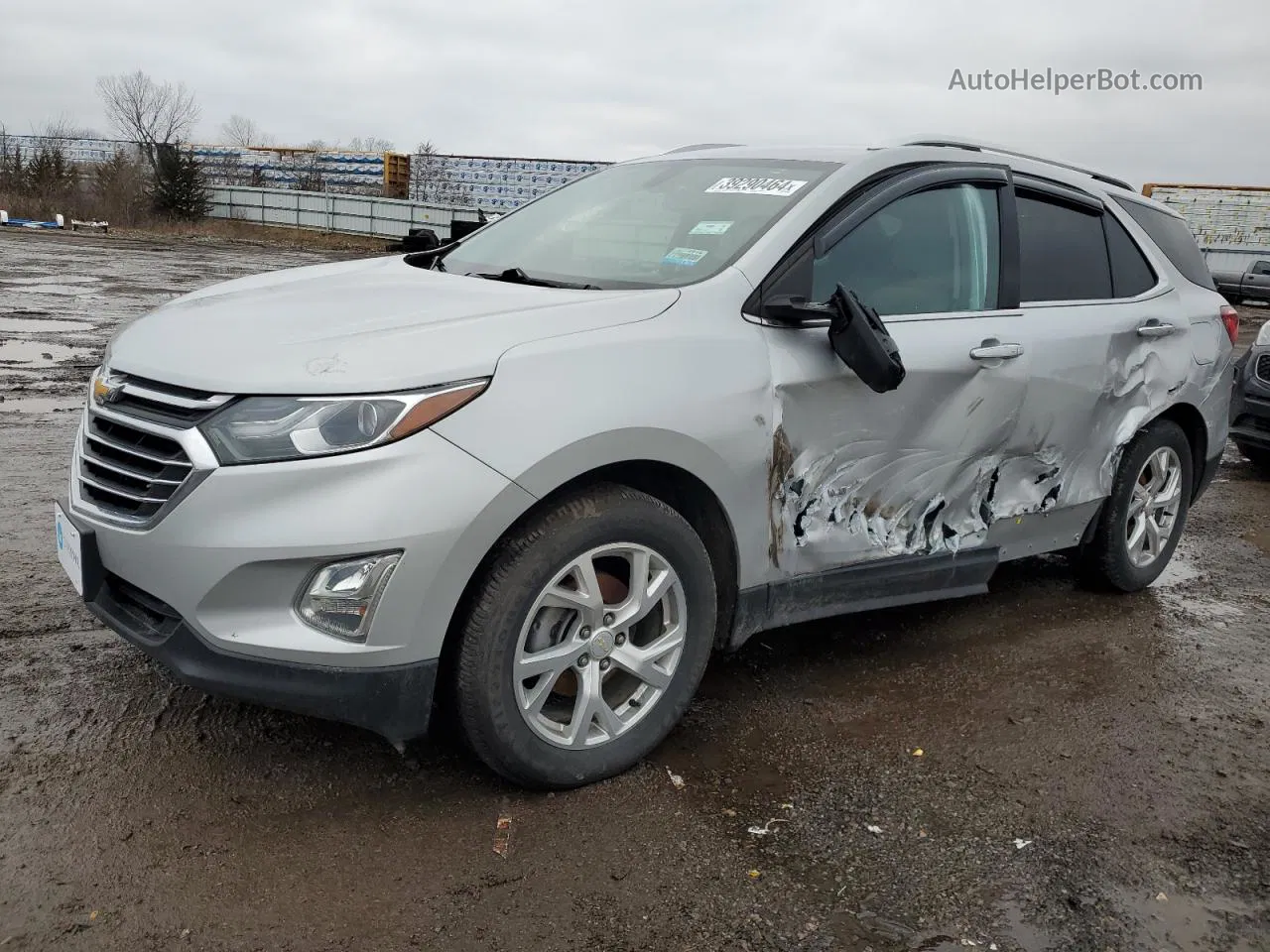 2018 Chevrolet Equinox Premier Silver vin: 3GNAXMEVXJL177341