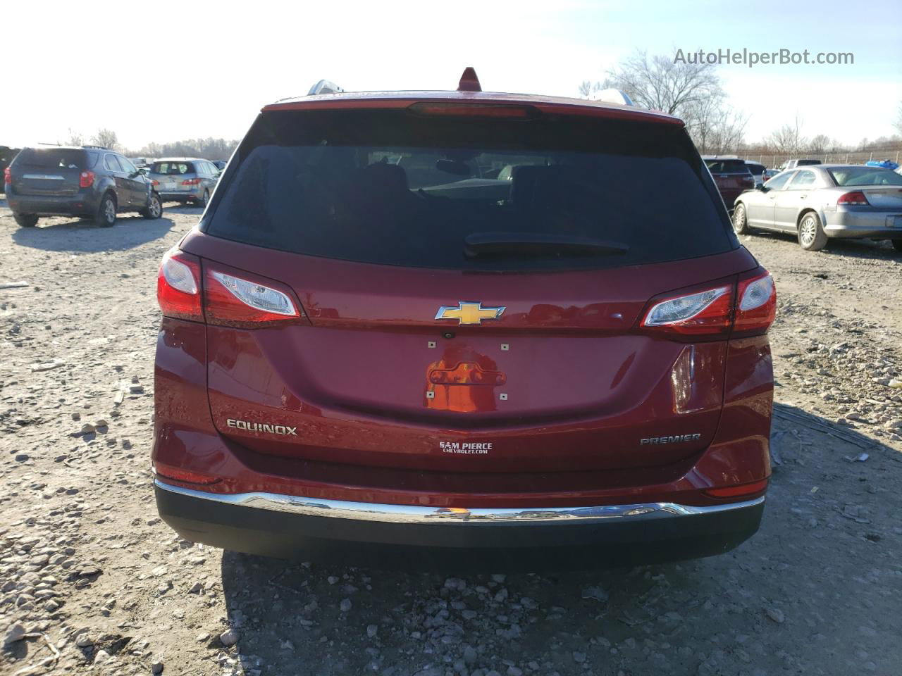 2019 Chevrolet Equinox Premier Burgundy vin: 3GNAXNEV0KS674475