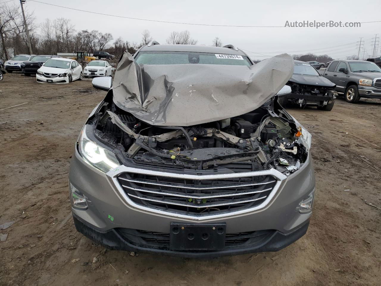 2019 Chevrolet Equinox Premier Gray vin: 3GNAXNEV4KS549897