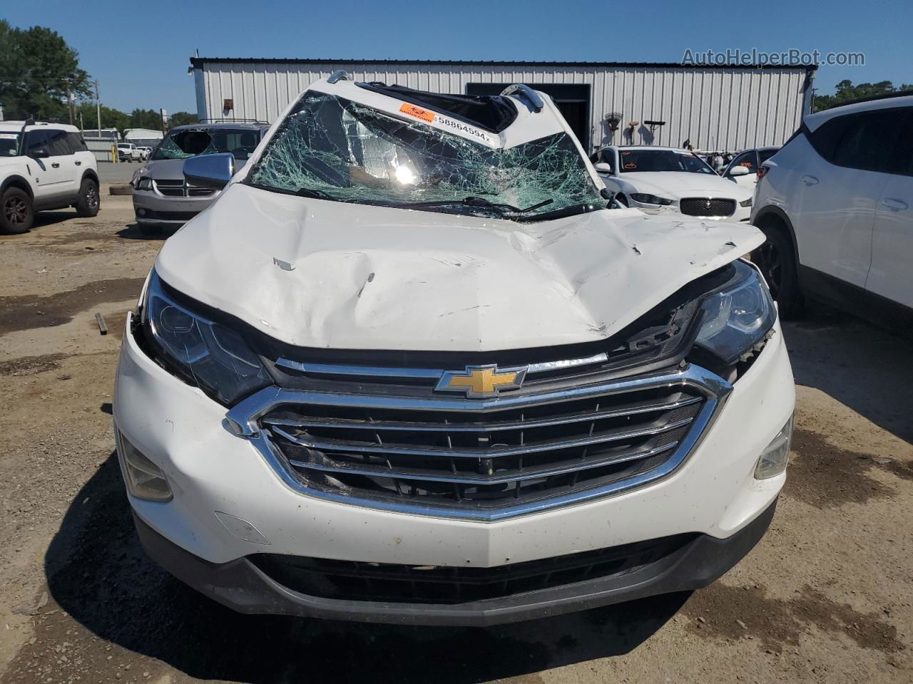 2018 Chevrolet Equinox Premier White vin: 3GNAXNEX8JL353293