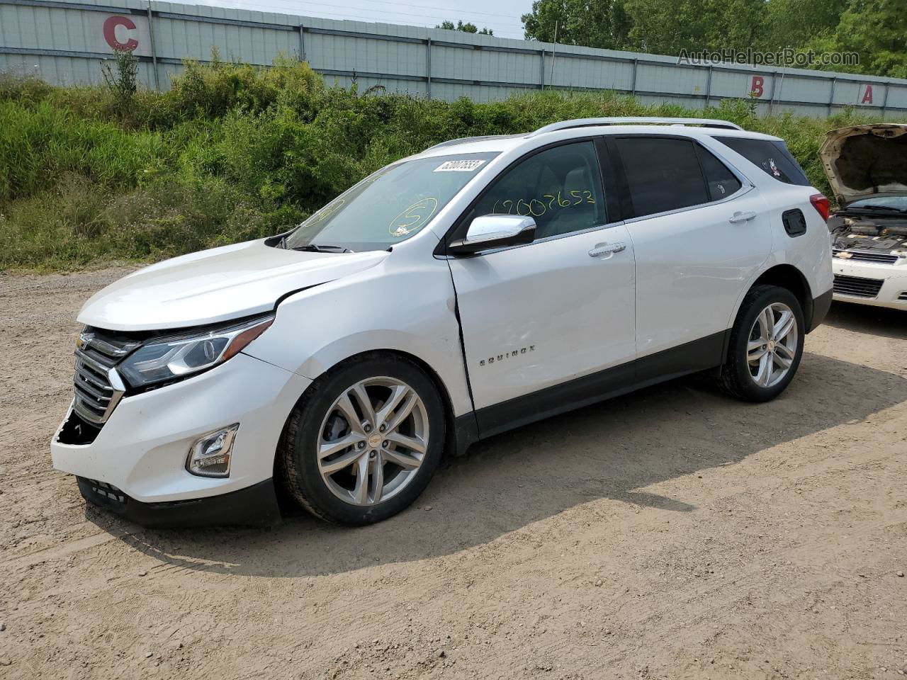 2020 Chevrolet Equinox Premier White vin: 3GNAXPEXXLS552298