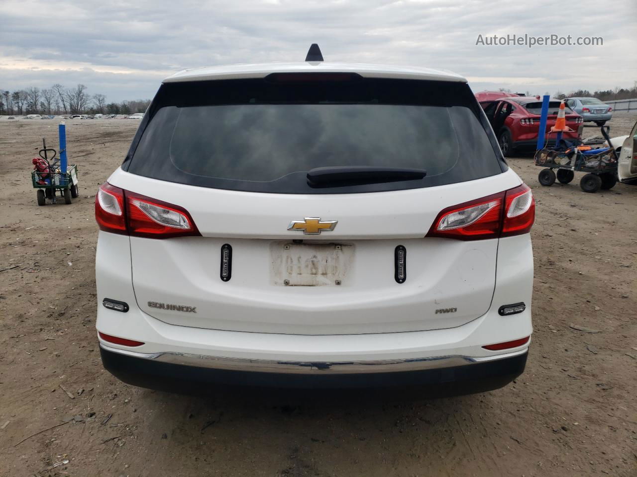 2018 Chevrolet Equinox Ls White vin: 3GNAXREV5JL110580