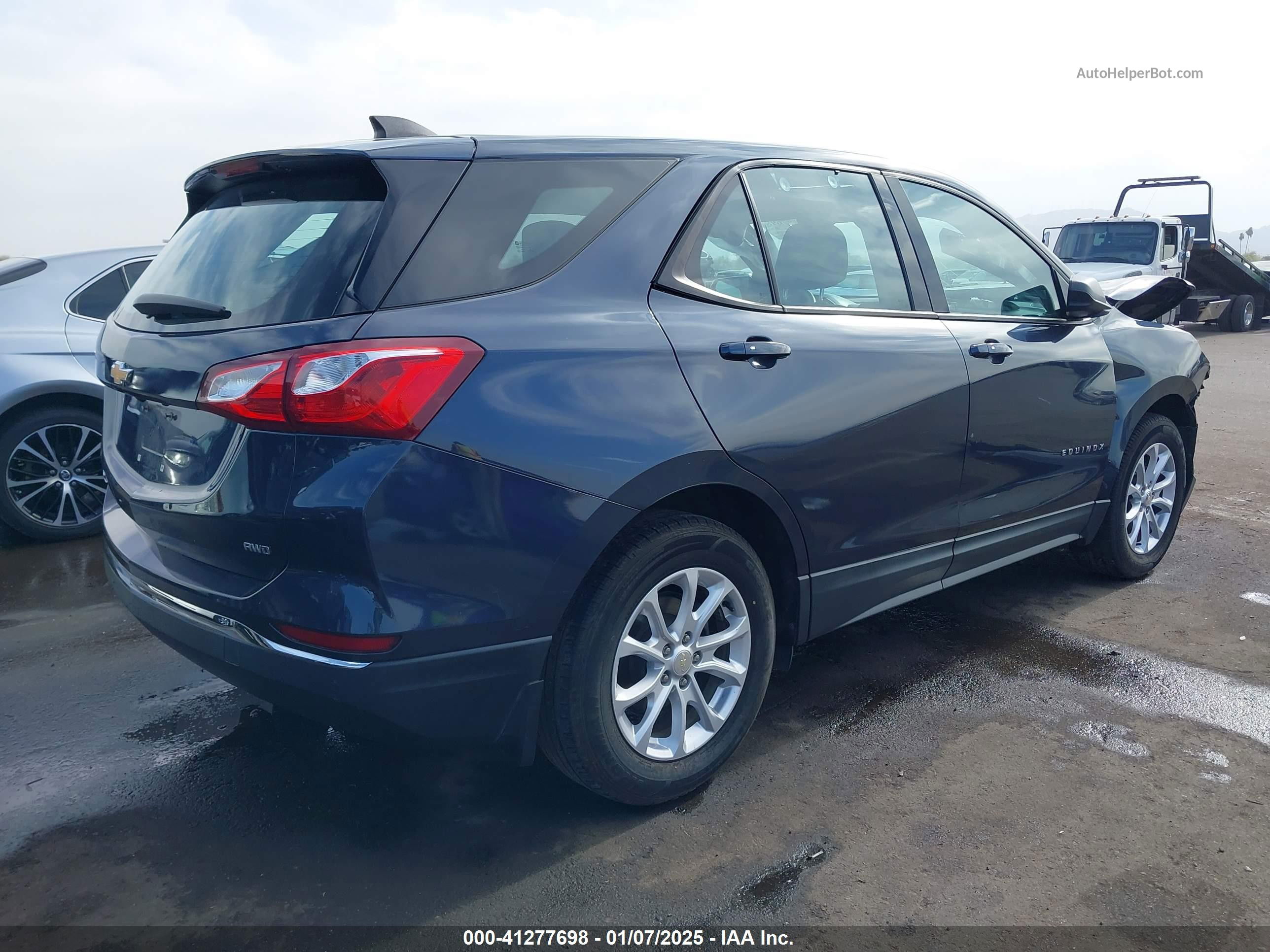 2018 Chevrolet Equinox Ls Dark Blue vin: 3GNAXREVXJS545164