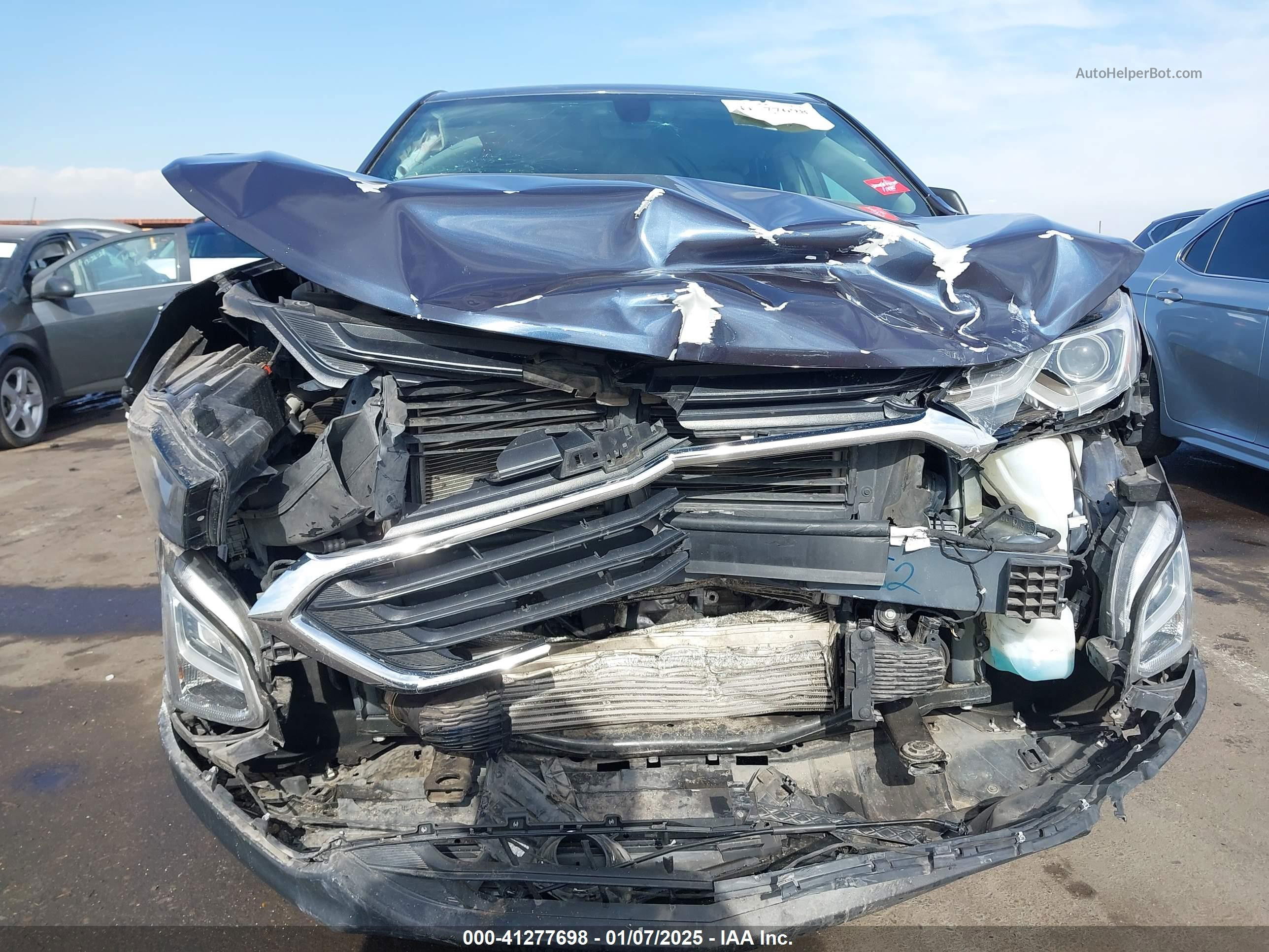2018 Chevrolet Equinox Ls Dark Blue vin: 3GNAXREVXJS545164