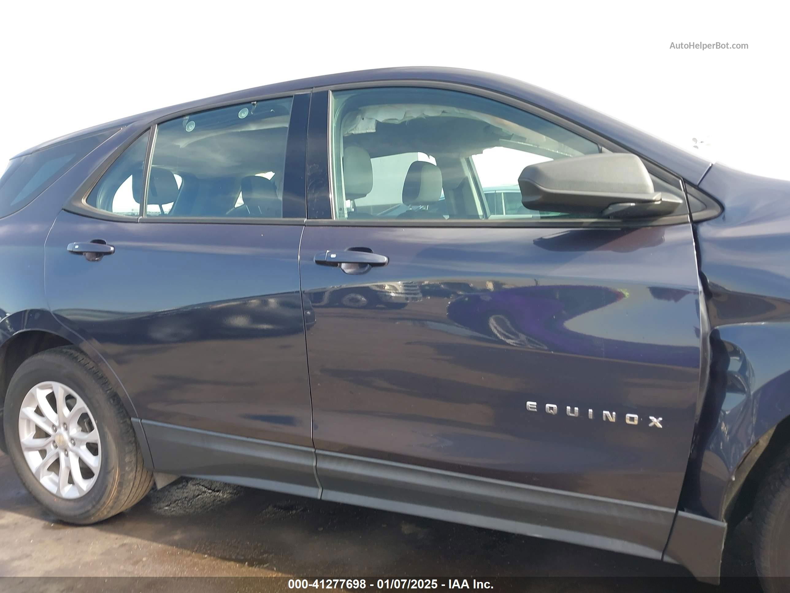 2018 Chevrolet Equinox Ls Dark Blue vin: 3GNAXREVXJS545164