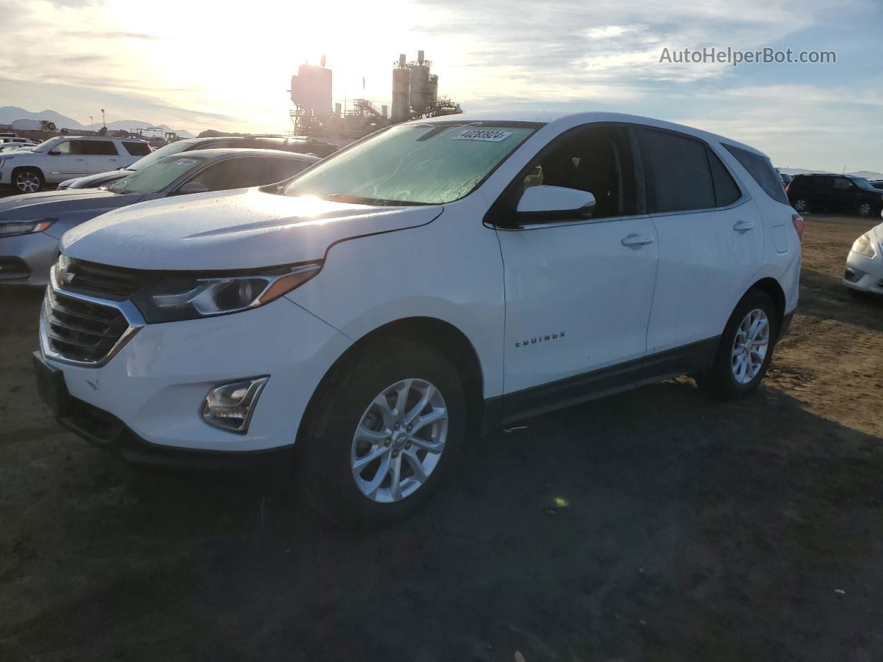 2018 Chevrolet Equinox Lt Белый vin: 3GNAXSEV1JL401245