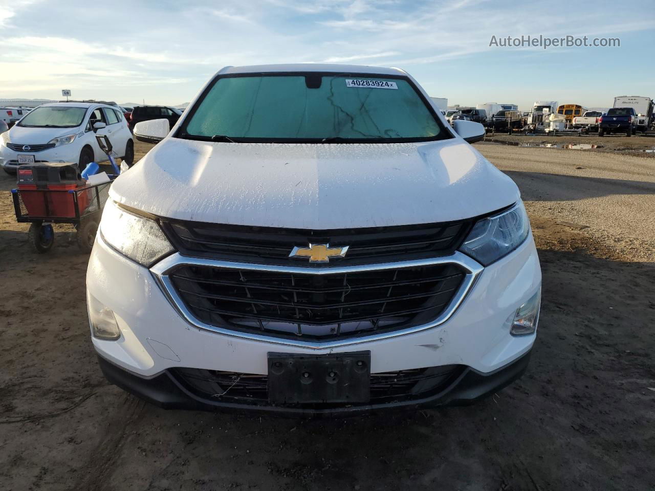 2018 Chevrolet Equinox Lt Белый vin: 3GNAXSEV1JL401245