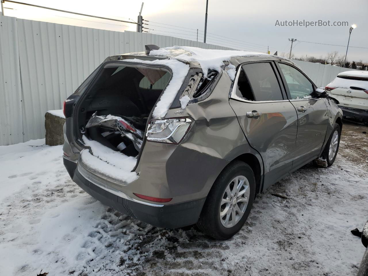 2018 Chevrolet Equinox Lt Серый vin: 3GNAXSEV1JS627856