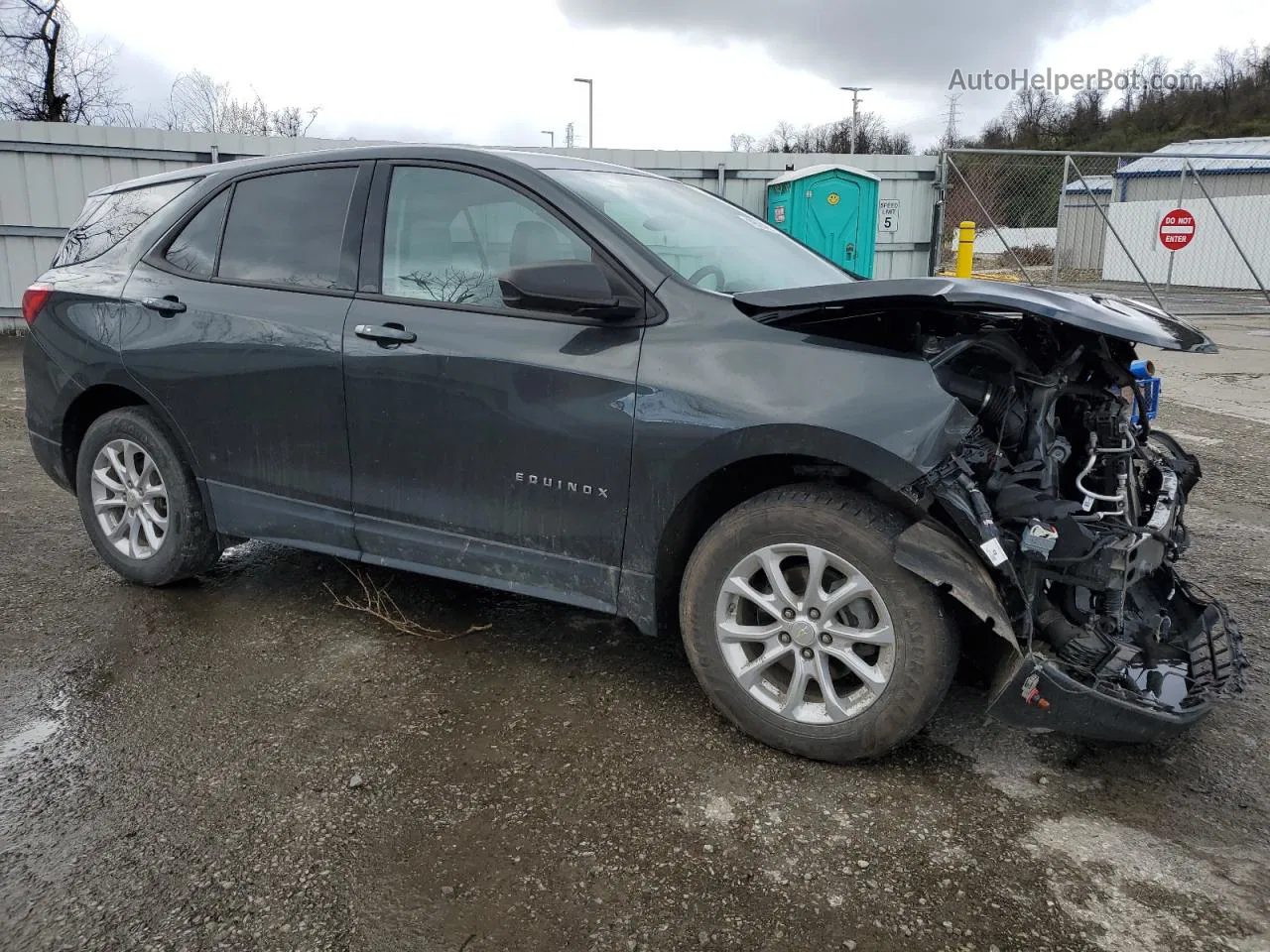 2019 Chevrolet Equinox Ls Charcoal vin: 3GNAXSEV1KS610959