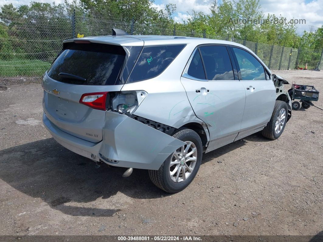 2018 Chevrolet Equinox Lt Silver vin: 3GNAXSEV2JL399585