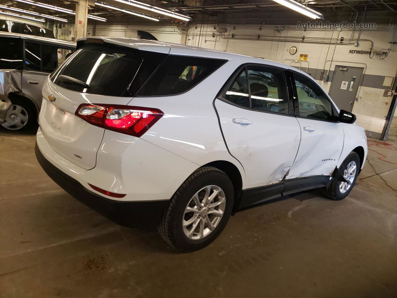 2019 Chevrolet Equinox Ls White vin: 3GNAXSEV2KL159485