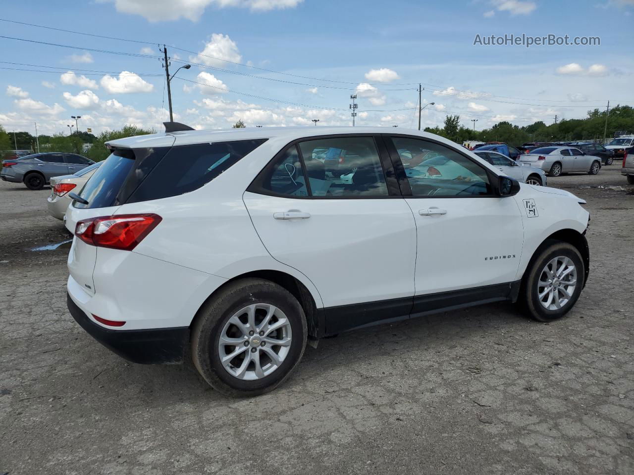 2019 Chevrolet Equinox Ls White vin: 3GNAXSEV2KS602384