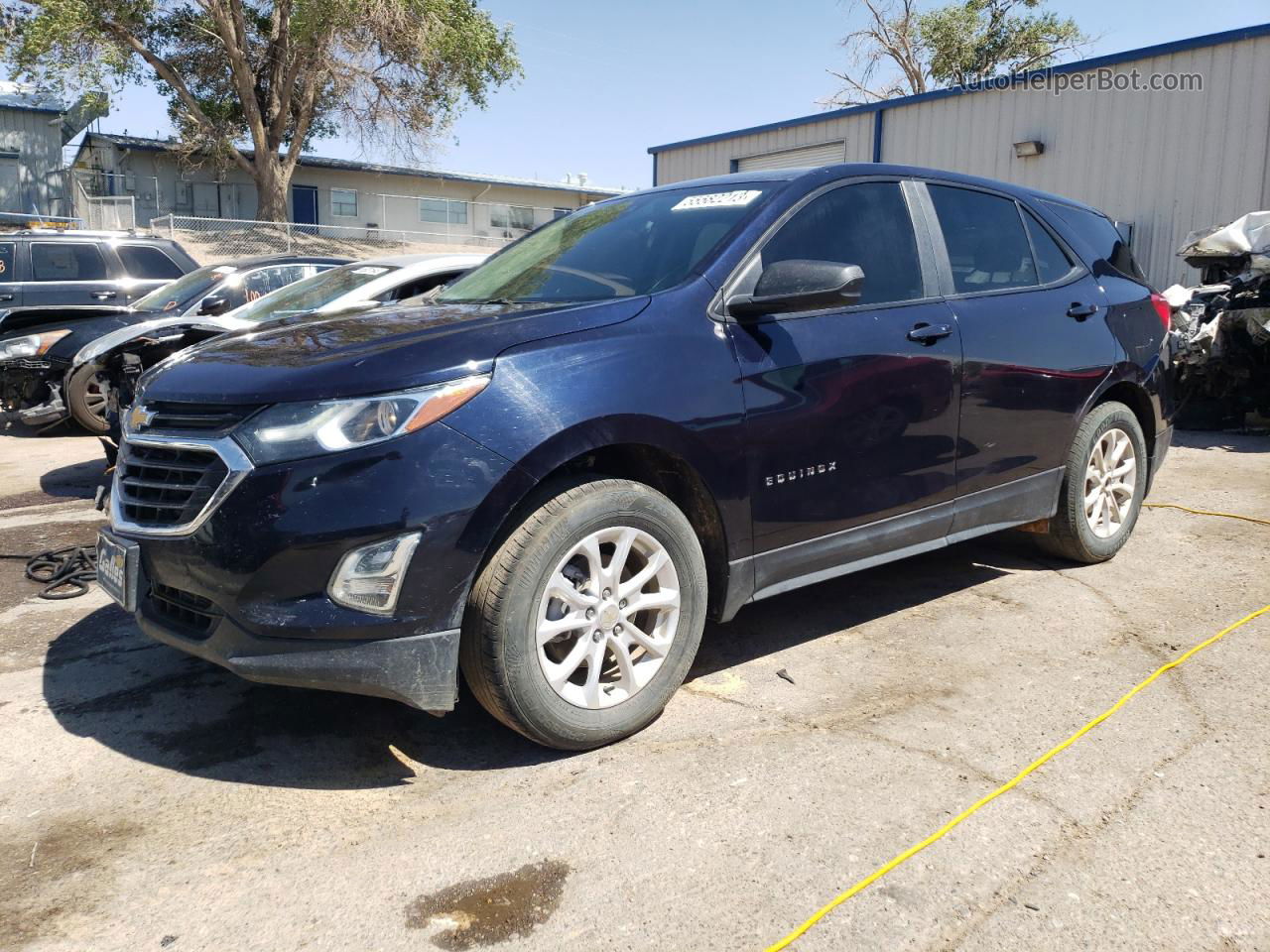 2020 Chevrolet Equinox Ls Blue vin: 3GNAXSEV2LS616710