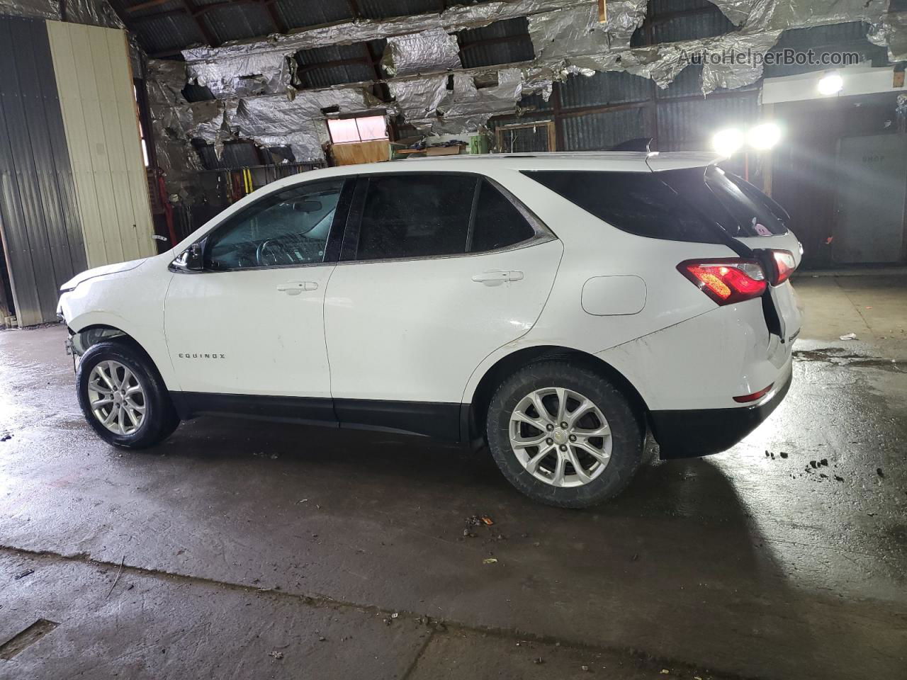 2018 Chevrolet Equinox Lt White vin: 3GNAXSEV3JL381676