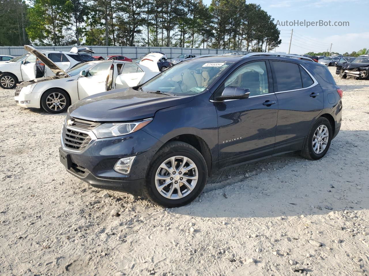 2018 Chevrolet Equinox Lt Blue vin: 3GNAXSEV3JS559723