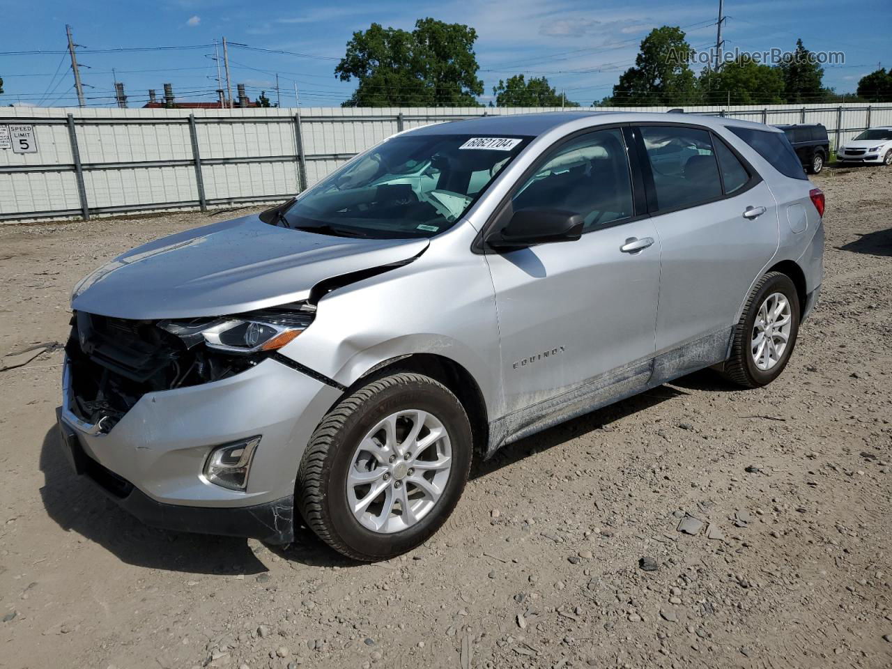 2019 Chevrolet Equinox Ls Серебряный vin: 3GNAXSEV3KS658642