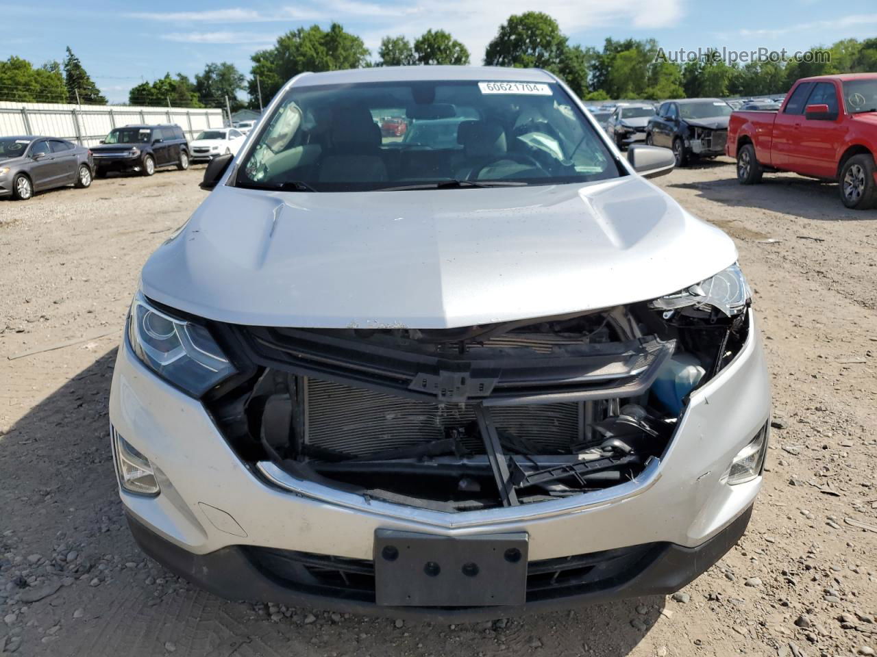 2019 Chevrolet Equinox Ls Silver vin: 3GNAXSEV3KS658642