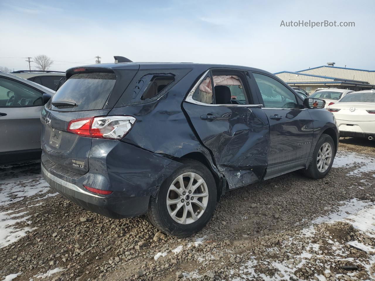 2018 Chevrolet Equinox Lt Blue vin: 3GNAXSEV4JL409050