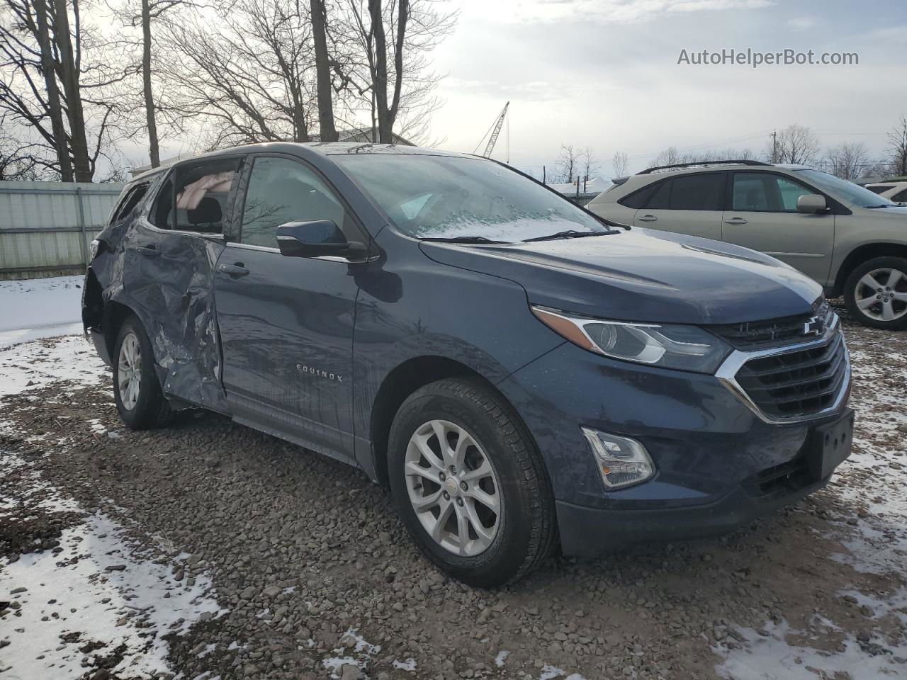 2018 Chevrolet Equinox Lt Blue vin: 3GNAXSEV4JL409050